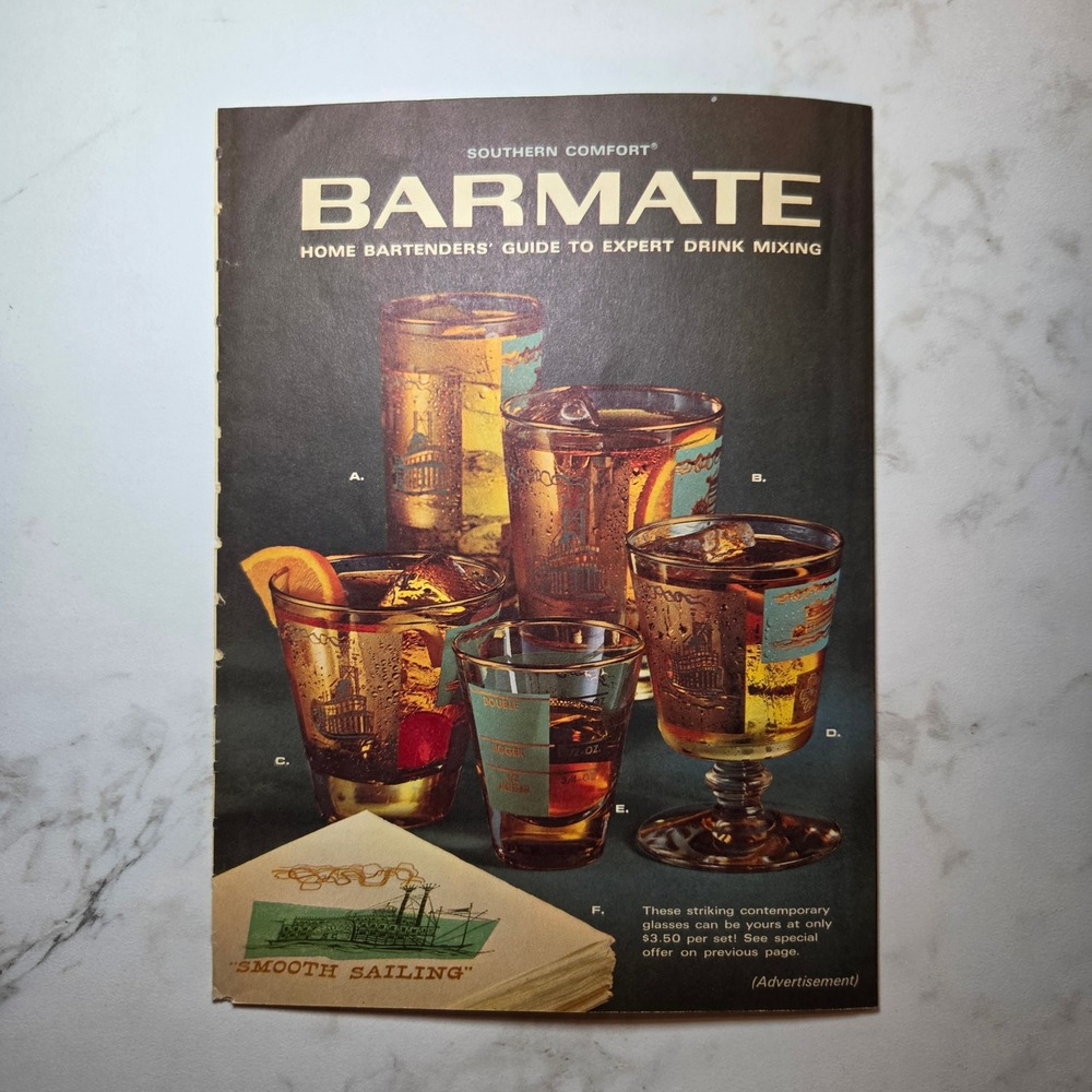 Vintage 1965 Southern Comfort Barmate Playboy Bartender Guide - Picture 5 of 5